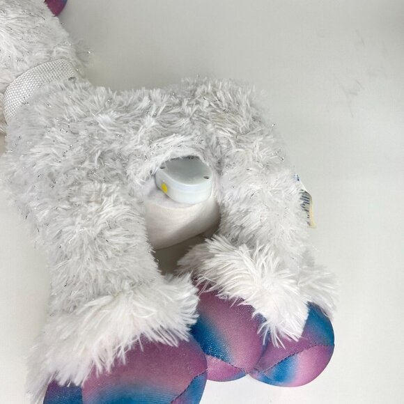 Build-A-Bear Glisten Reindeer White Sparkle Glitter 2017 Plush Stuffed BAB 18" - Picture 12 of 12